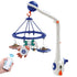Musical Baby Mobile, Space Themed Nursery Mobile with Light Projection, Rocket and