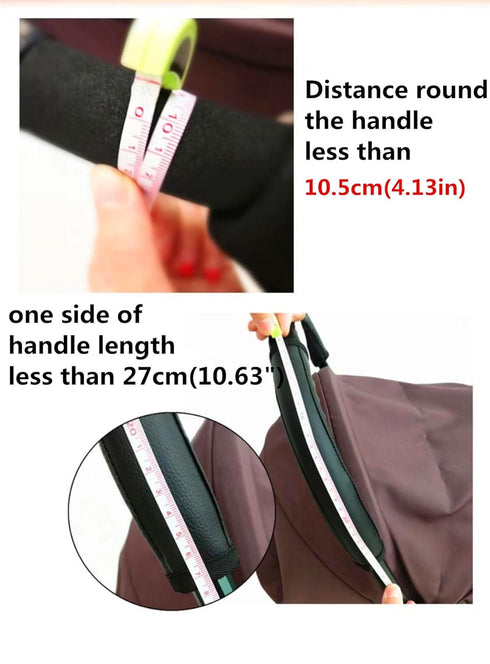 2Pcs/Pair Removable Zipper PU Leather Bumper Handlebar Sleeve Protect Case for Baby Stroller
