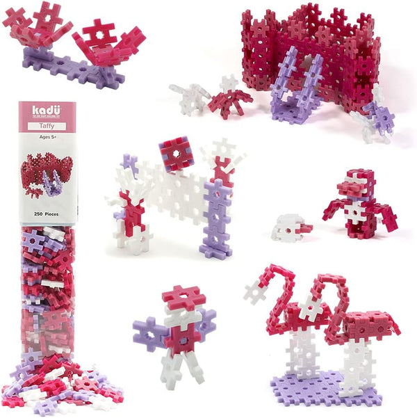 KADU Taffy 250 Piece Set - STEM/STEAM Building + Construction Toy, for
