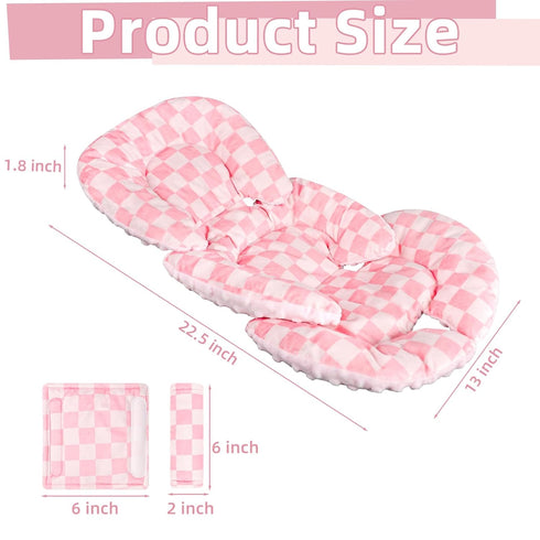 2 Infant Car Seat Insert Cushion, Baby Car Seat Head Body Support for Girls & Boys, Reversible Newborn Car Seat Insert