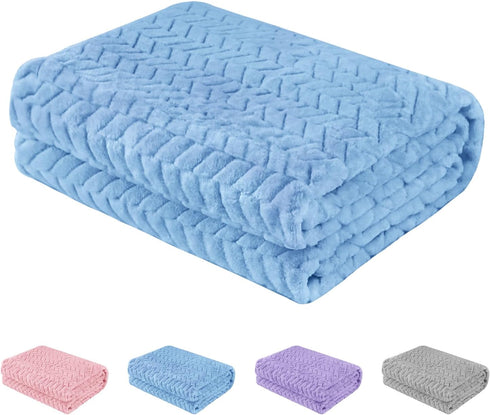Baby Blanket Flannel, Cozy Throw Blankets for Newborn Infant and Toddler, Super