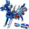 NIGVO Collision Transforming Dinosaur Car Toy 2 Cars Crash & Transform into Dinosaur