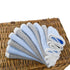 Synrroe Burp Cloths Large, Muslin Burp Cloths for Baby Girls and Boys, Pack of 10 Extra Absorbent and Soft Muslin Bibs, 6 Layers 20 by 10 Inches 100% Cotton (Blue-Grey 10 Pack) by Synrroe
