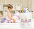 CLOCOR Pink Unicorn Laundry Basket, Kids Toy Storage Bin, Baby Girls Dirty Clothes Hamper (Pink Unicorn)
