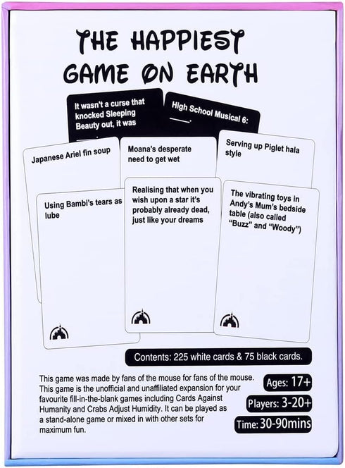The Happiest Game ON Earth - Table Cards Game for Family Gatherings and Parties, Perfect for Adults (Purple Version)