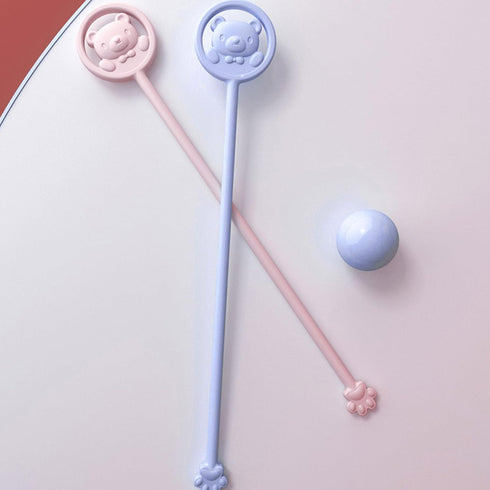 ljhnba Quick Mixing Baby Milk Powder Stirrer Over-Heat Color Changing Safe & Simple Operate Stir Rod