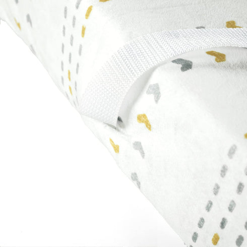 Lush Decor 32" 16" 5", Baby Hygge Geo Modern Soft & Plush Changing Pad Cover, x x Yellow