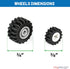 Play Platoon 400 Piece Wheels and Axles Sets, Building Bricks Car Parts and Pieces Kit