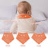 Muslin Baby Drooling Bibs, 10PCS Bandana Drool Bibs, Snap Muslin Cotton for Girls, Boys, Strong Water Absorption