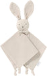 LAWKUL Baby Lovey Organic Cotton Muslin Soft Security Blankets, Comfy Lovie for Infant Boy Girls Unisex Bunny Khaki
