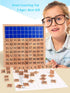 Wooden Toys Hundred Board Montessori 1-100 Consecutive Numbers for Kids