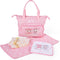 BABESIDE 5 Pcs Baby Doll Diaper Bag Set, Cute Cat Patterns Baby