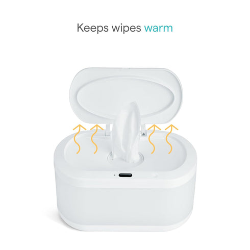 Munchkin Motion-Sensor Baby Wipe Warmer with Nightlight - White