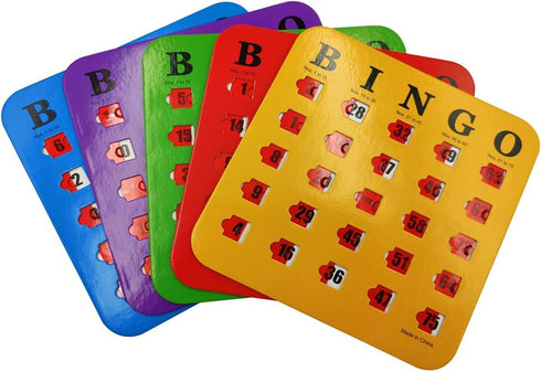 Set 6 Inch 5 75 Yuanhe Deluxe Bingo Game - Metal Cage with Calling Board, Shutter Slide Cards, Colored Balls, for Large