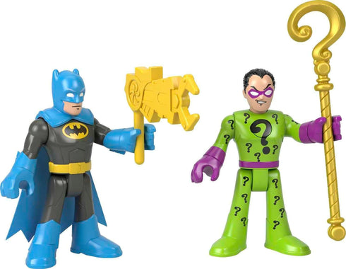 Fisher-Price Imaginext DC Super Friends Batman & The Riddler figure set for preschool kids ages 3 to 8 years