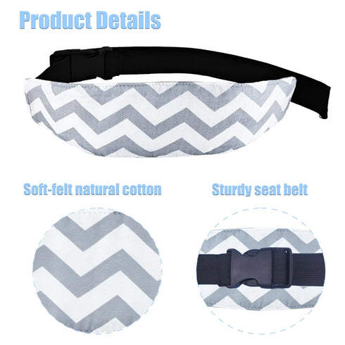 SHEHARUHI 2 Pcs Baby Head Support Band for Stroller Car Seat Pillow Support Head Holder Belt for Kids Children Toddler