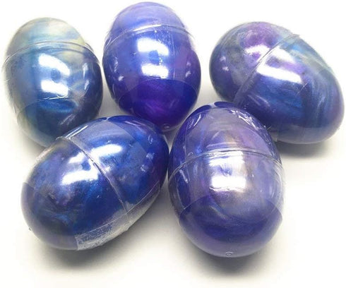 Anditoy 5 Pack Slime Eggs - Stress Relief Toys for Kids - Easter Basket Stuffers (Blue, Purple, Gold)