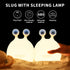 Cute Slug Night Light for Kids - Soft Silicone Lamp Gift for Baby Rooms