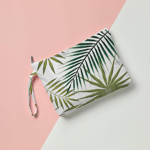 Fokongna Palm leaves Wet Bag Travel Wet Dry Bag Beach Bag Diaper Bag Wet Bag For Swimsuit Travel Makeup Bag Toiletry