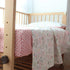 Emenpy 100% Set Girls,3 Cotton Crib Bedding for Baby Boys Pcs Baby Bed Linen Include Duvet Cover,Fitted