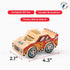 DIY Wooden Race Car with Stickers - Kids Building Kit, STEM Building Toys for Ages 4-7