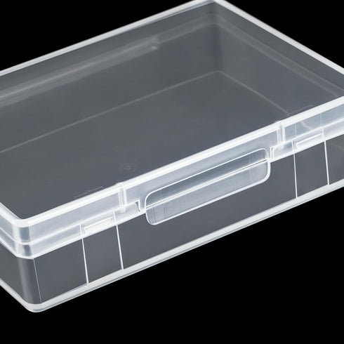 Tebery 24 Pack Blank Playing Card Case Clear Card Deck Box Snaps Closed for Game Card Storage Organizer
