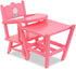 2-in-1 14" 17" Corolle Baby Doll High Chair - Design fits and Baby Dolls, Pink