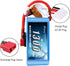 Gens ace 11.1V 1300mAh 3S 45C LiPo Battery Pack with Deans Plug for RC Plane Heli Airplane