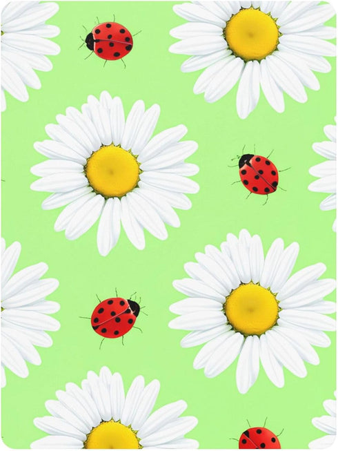 Red Ladybugs Cotton Fitted Crib Sheets for Girls and Boys, Soft Breathable Crib Sheet Suitable for Standard Crib