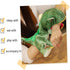 Green Dinosaur Plush Hand Puppet - 9.84inch Tyrannosaurus Plush Animal Hand Puppet, Children's Parent-Interactive Early