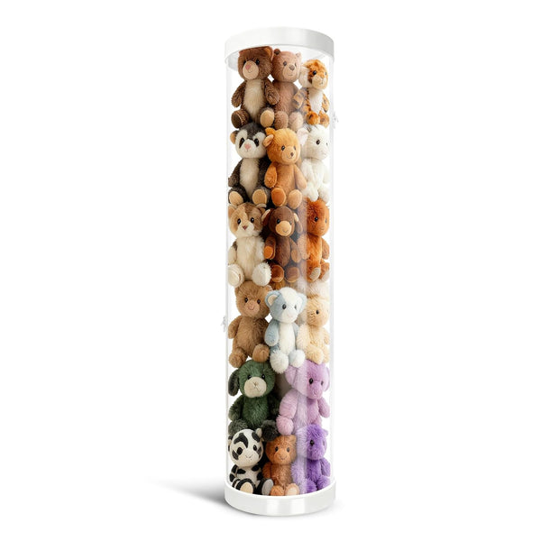 Stuffed Animal Storage Tube, 47x11 Inch Large Capacity Toy Storage Organizer with