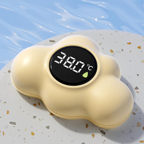 Generic 16x29x14cm, Bathtub Temperature Gauge, Waterproof, Floating Thermometer, Cloud Shape Digital Bath Thermometer
