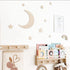 QENWWENG 10 Pieces Boho Nursery Star Wall Decor,Wooden Baby Room Star Wall Decor,Wooden Star Decoration for Children