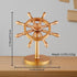 Spinner Brass Boat Helmsman Puts, Creative Metal Fidget Spinner Crafts, Copper Extractor Artifact Detachable Gift
