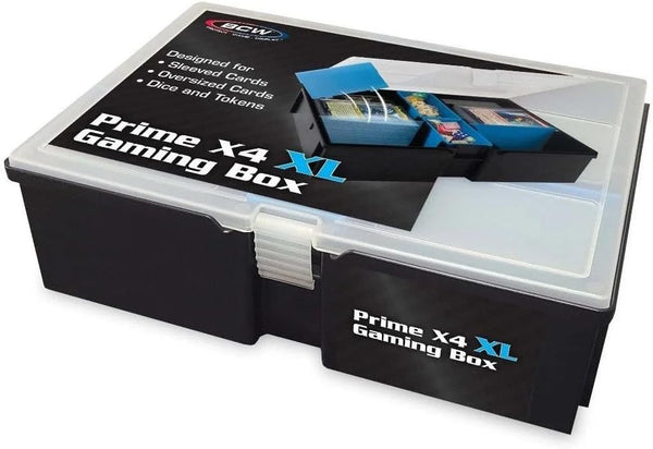 BCW Prime X4 Gaming Box | Playing Card Storage Box for Decks and Game Accessories