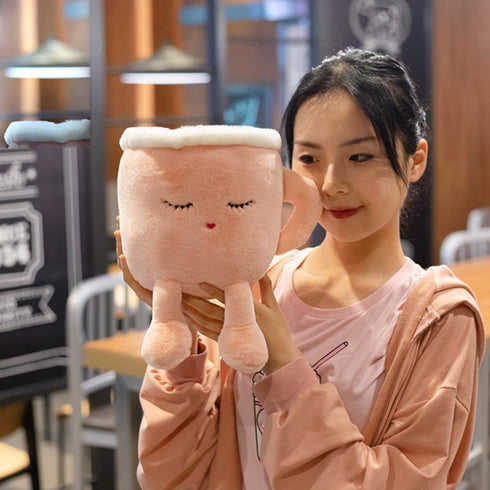 Latte 11.8 Inch Plush Pillow - Coffee Cup Doll Toy, Birthday Gift for Kids, Adults