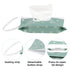 Cecliy 4 Pack Baby Wipe Dispenser, Reusable Portable Wipe Holder, Refillable Wet Wipes Container, Waterproof