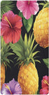 Bseiialft Pineapples Flowers Tropical Crib Sheets for Boys Girls Soft and Breathable Cotton