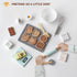 Set, 28 Playset, 3+ PairPear Wooden Cookie & Baking Play Food Kids Pieces Sliceable Cookies, Hand Mixer Toy Kitchen