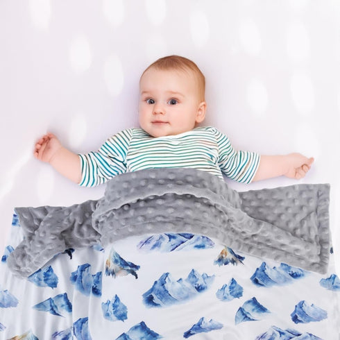 FIGEPO 30 40 Inch 1) New Born Baby Boy Blanket Double Layer Fuzzy Nursery Toddler Blankets Soft Minky Daycare Baby Boys