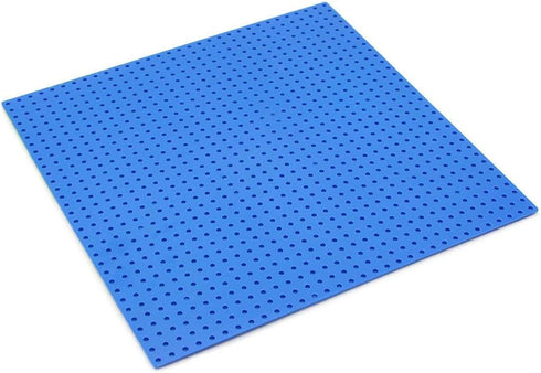 Feleph Classic Blue Baseplate for City Beach Road, 10 x 10 Inches, Compatible with All Major Brands (Straight 4PCS)
