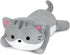 18in Weighted Stuffed Animals Cat Plush - Kawaii Gray Cat Plush Toy, Soft Throw Pillow for Kids