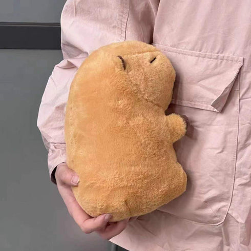 Capybara Stuffed Animal - Cute Plush Toy Birthday Gift for Kids (9 Inch, Dark-brown)