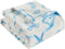 Yagle Mate Blue Bow Baby Blankets for Boys-Soft Cute Fleece Baby Blanket-Fluffy Infant Newborn