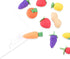 Super Z Outlet Colorful Mini Fruits & Vegetables Tiny Foods Miniature Pencil Erasers for Party Favors