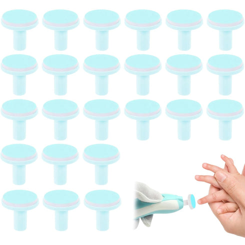 Hotainoys 24Pcs Trimmer Trimmer, Baby Nail File Replacement Heads, Plastic Baby Nail Replacement Pads for Standard