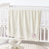 CREVENT Soft Cozy Baby Blankets + Security Blanket Set with Gift Bag, Newborn Essentials (Ivory)