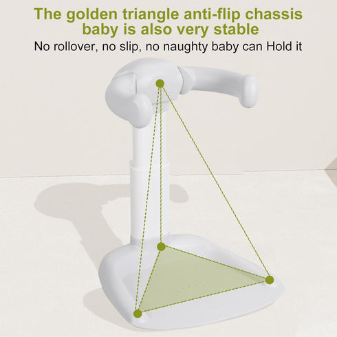 Mehisir 8-36 Baby Shower Stand, Foldable Baby Bath Stand Adjustable Height Infant Bath Support Toddler Shower Stands