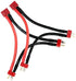 2pcs T Serial Series Connector, 1 Female to 2 Male T Plug Power Connector Adapter for RC Quadcopter