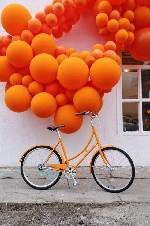 Janinus 50 PCS Orange Balloons, 5 Inches Latex Balloons for Halloween and Birthday Party Decorations